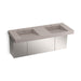 KOHLER K-81030-BSS Constellation 60" wall-mount basin lavatory system, neutral concrete