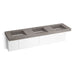 KOHLER K-81031-BPW Constellation 90" wall-mount basin lavatory system, ash concrete
