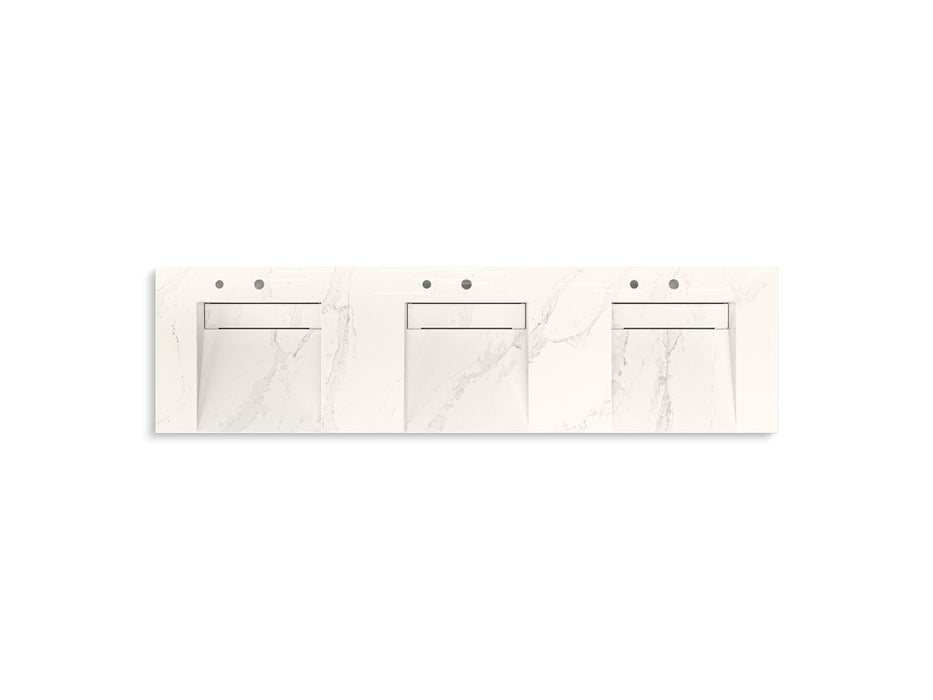 KOHLER K-81031-BSS Constellation 90" wall-mount basin lavatory system, et cal gold