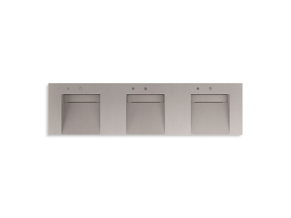 KOHLER K-81031-BSS Constellation 90" wall-mount basin lavatory system, neutral concrete