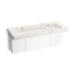 KOHLER K-81032-BPW Constellation 60" wall-mount trough lavatory system, arrow root