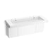 KOHLER K-81032-BPW Constellation 60" wall-mount trough lavatory system, glacier white
