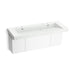 KOHLER K-81032-BPW Constellation 60" wall-mount trough lavatory system, miami white