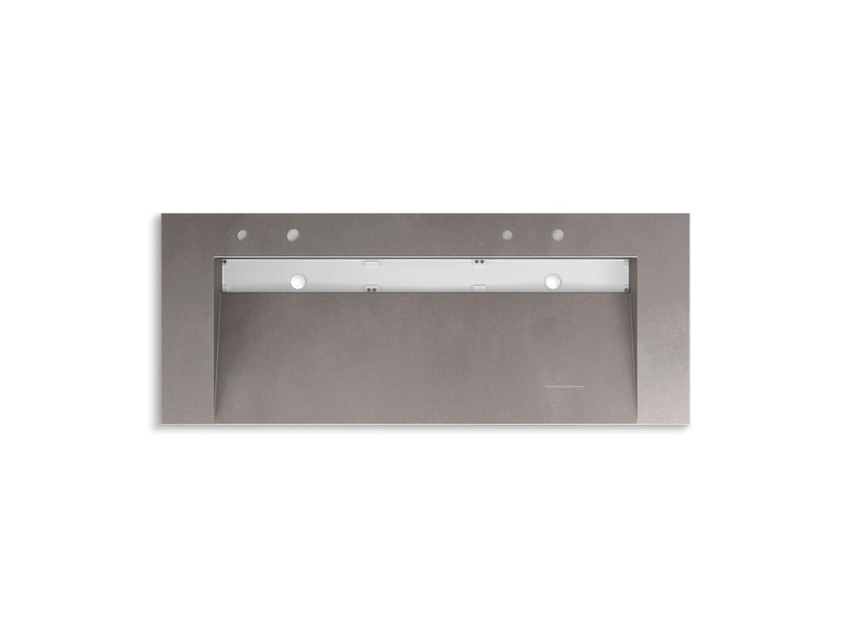 KOHLER K-81032-BSS Constellation 60" wall-mount trough lavatory system, ash concrete