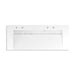 KOHLER K-81032-BSS Constellation 60" wall-mount trough lavatory system, glacier white