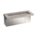 KOHLER K-81032-BSS Constellation 60" wall-mount trough lavatory system, neutral concrete