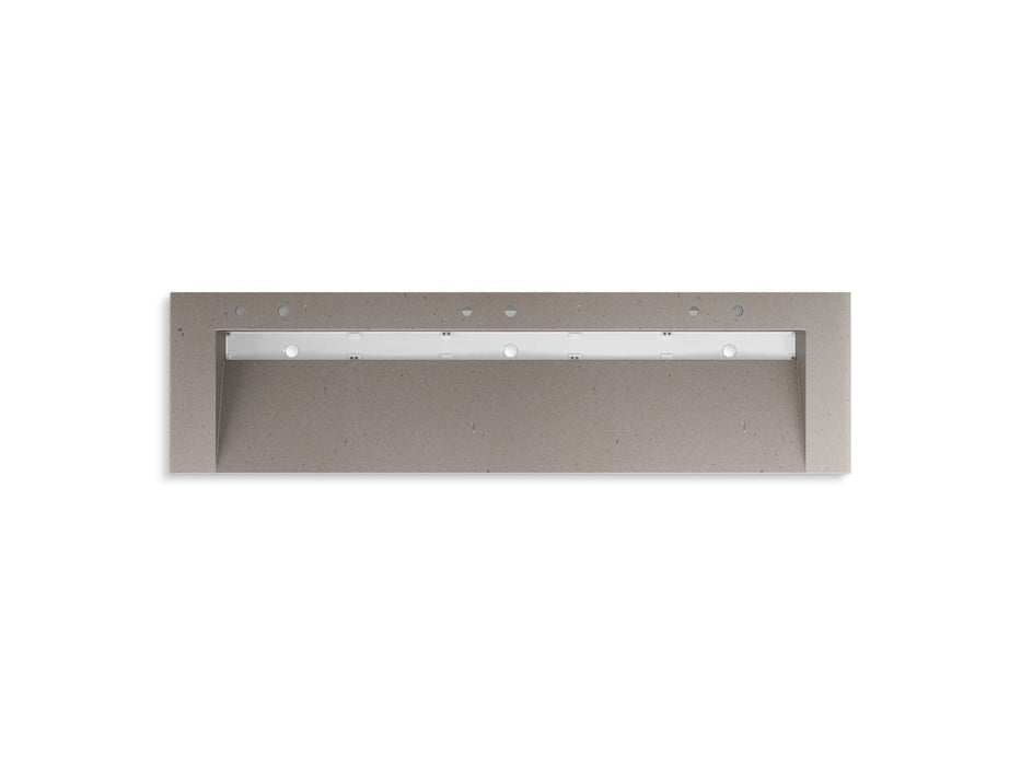 KOHLER K-81033-BSS Constellation 90" wall-mount trough lavatory system, concrete