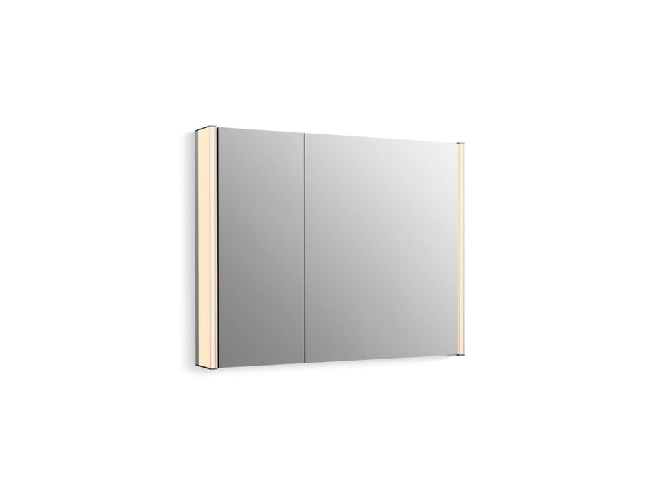 KOHLER K-81146-SLE Maxstow 32" x 24" lighted medicine cabinet, dark anodized aluminum