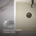 KOHLER K-8188 Verticyl 13" square undermount bathroom sink, biscuit - view 2