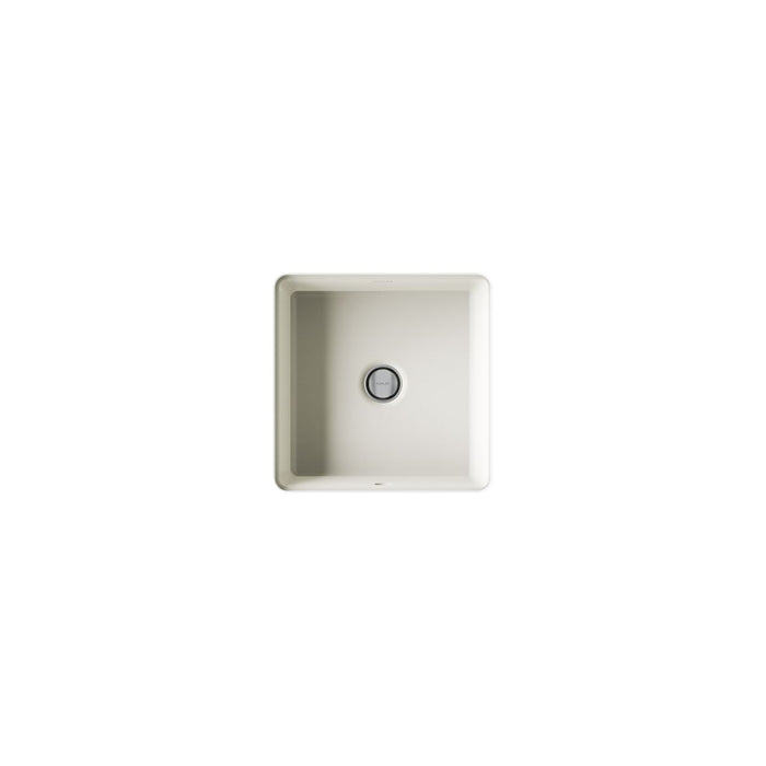 KOHLER K-8188 Verticyl 13" square undermount bathroom sink, biscuit - view 3