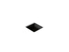 KOHLER K-8188 Verticyl 13" square undermount bathroom sink, black black