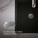 KOHLER K-8188 Verticyl 13" square undermount bathroom sink, black black - view 2