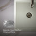 KOHLER K-8188 Verticyl 13" square undermount bathroom sink, dune - view 2