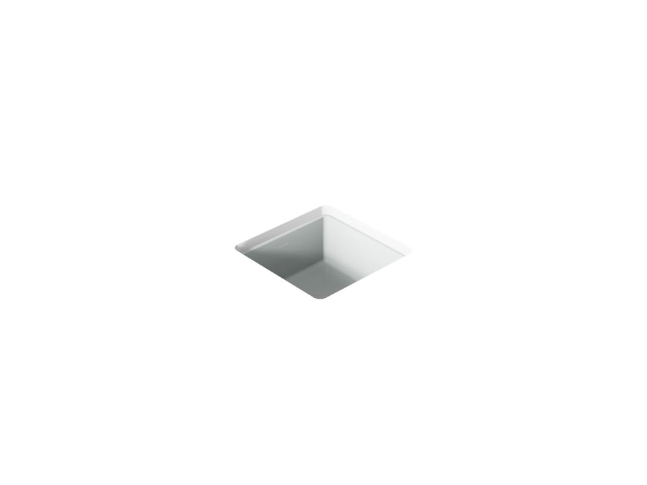 KOHLER K-8188 Verticyl 13" square undermount bathroom sink, ice grey