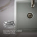 KOHLER K-8188 Verticyl 13" square undermount bathroom sink, ice grey - view 2
