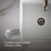 KOHLER K-8188 Verticyl 13" square undermount bathroom sink, white - view 4
