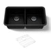 KOHLER K-8199 Cairn 33-1/2" undermount double-bowl kitchen sink, matte black - view 5