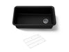 KOHLER K-8206 Cairn 33-1/2" undermount single-bowl kitchen sink, matte black