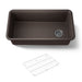 KOHLER K-8206 Cairn 33-1/2" undermount single-bowl kitchen sink, matte brown - view 5