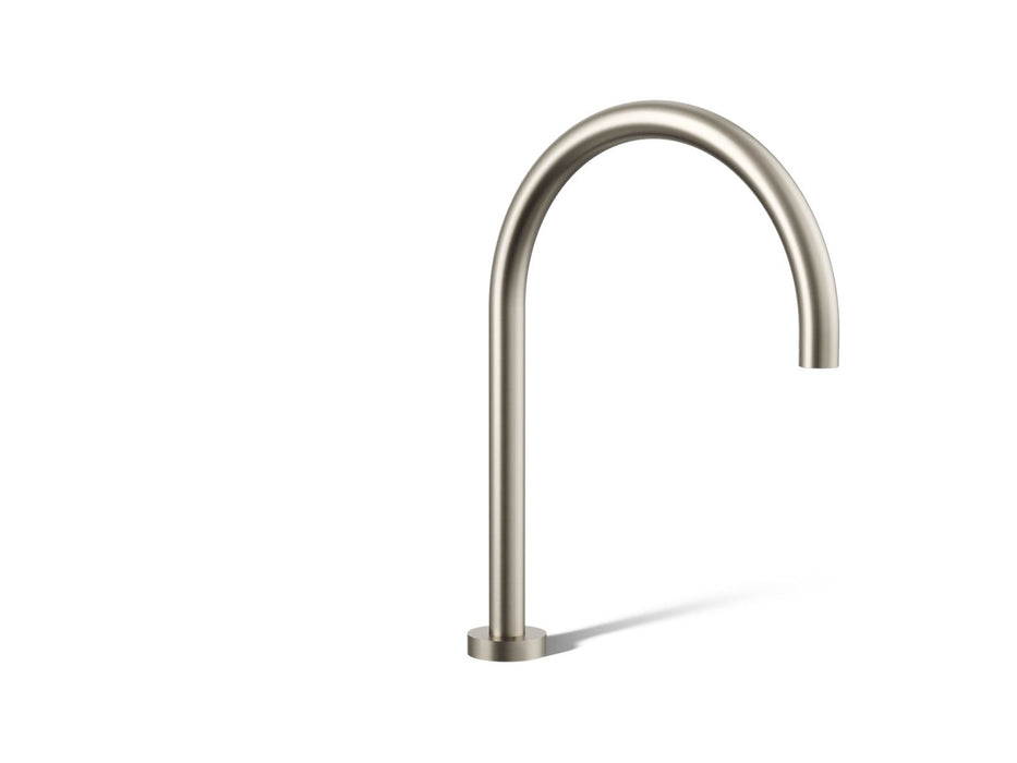 KOHLER K-8360 Laminar deck-mount non-diverter bath spout, vibrant brushed nickel