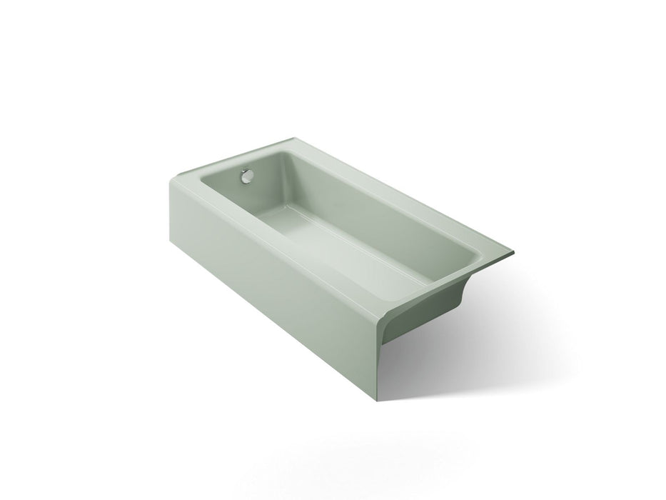 KOHLER K-837 Bellwether 60" x 30-1/4" alcove bath, left drain, aspen green