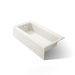 KOHLER K-837 Bellwether 60" x 30-1/4" alcove bath, left drain, biscuit - view 5