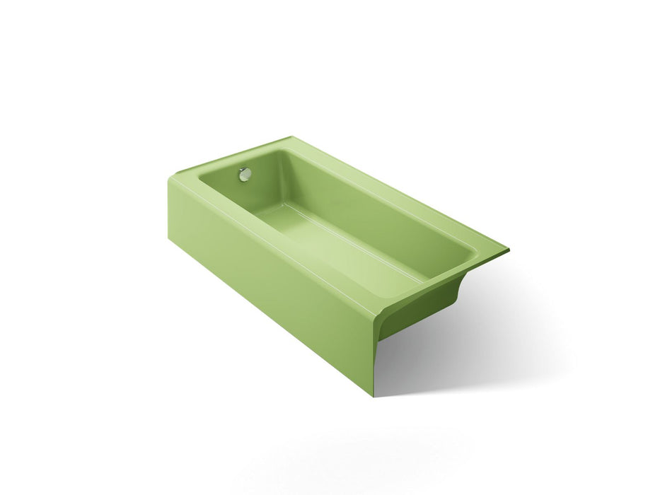 KOHLER K-837 Bellwether 60" x 30-1/4" alcove bath, left drain, fresh green