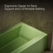 KOHLER K-837 Bellwether 60" x 30-1/4" alcove bath, left drain, fresh green - view 3