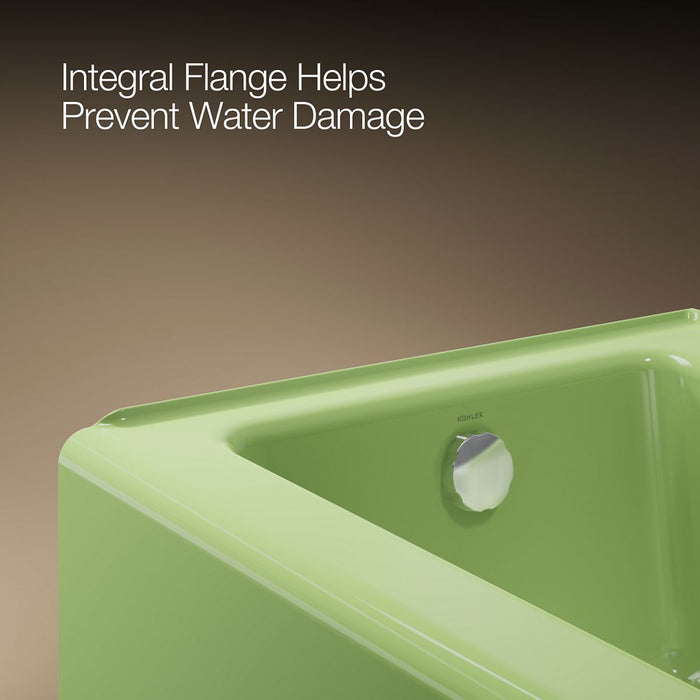 KOHLER K-837 Bellwether 60" x 30-1/4" alcove bath, left drain, fresh green - view 4