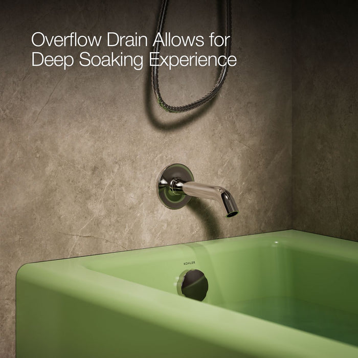 KOHLER K-837 Bellwether 60" x 30-1/4" alcove bath, left drain, fresh green - view 5