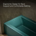 KOHLER K-838 Bellwether 60" x 30-1/4" alcove bath, right drain, teal - view 5