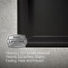 KOHLER K-8437-1 Kennon 33" top-/undermount single-bowl kitchen sink, matte black - view 3