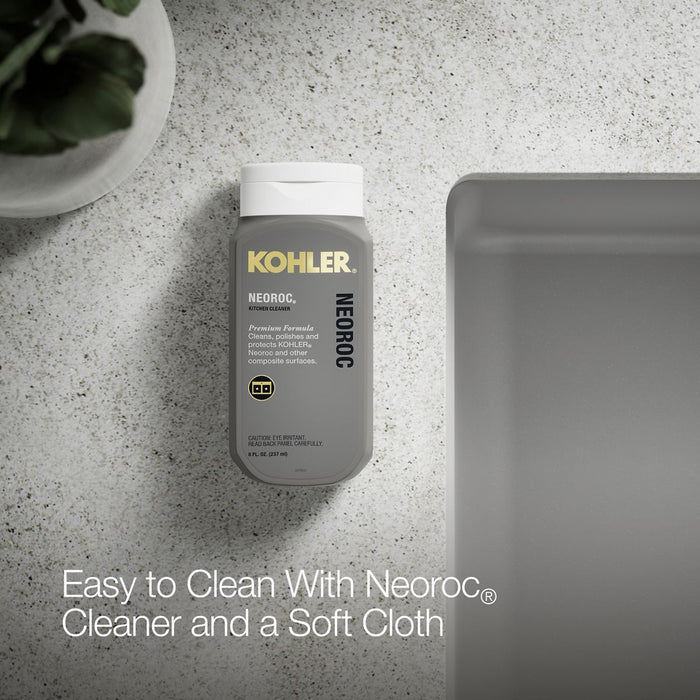 KOHLER K-8437-1 Kennon 33" top-/undermount single-bowl kitchen sink, matte grey - view 3