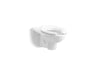 KOHLER K-84434-0 K-84434 Kingston Wall-mount Top-spud Toilet Bowl, 1.28 or 1.6 GPF, white