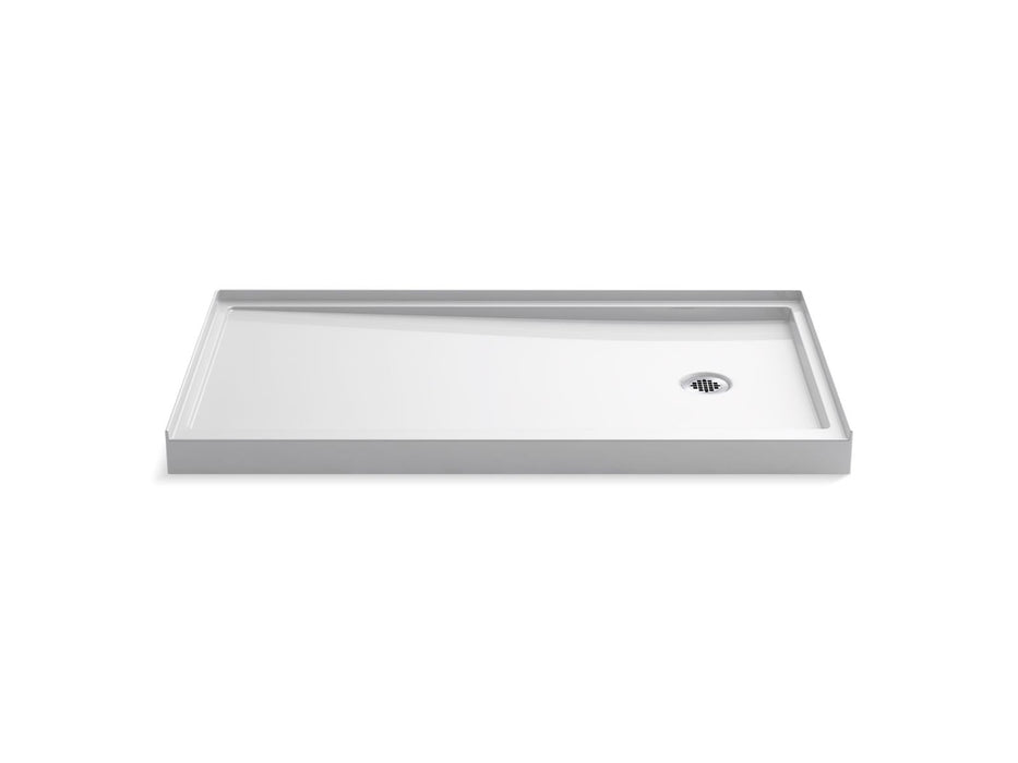 KOHLER Rely 60" x 32" alcove shower base, right drain