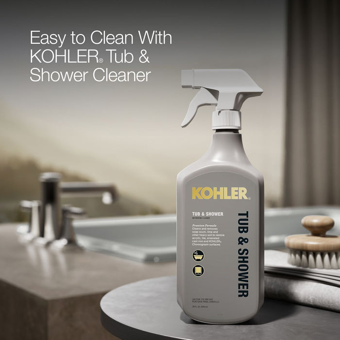 KOHLER K-850 Tea-for-Two 60" x 32" drop-in bath, ice grey - view 5