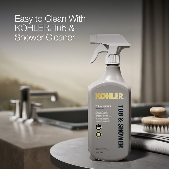 KOHLER K-850 Tea-for-Two 60" x 32" drop-in bath, thunder grey - view 5