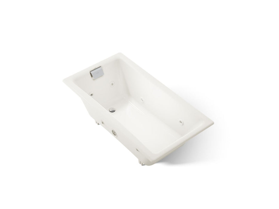 KOHLER K-852-JH Tea-for-Two 60" x 32" drop-in/undermount whirlpool bath, biscuit