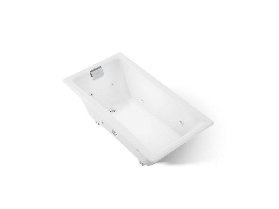 KOHLER K-852-JH Tea-for-Two 60" x 32" drop-in/undermount whirlpool bath, white