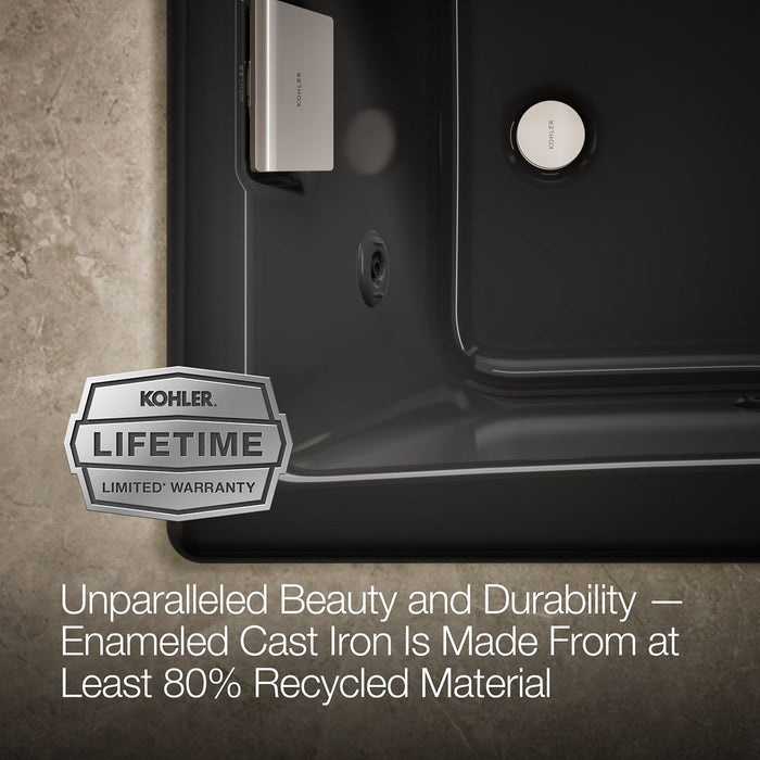 KOHLER K-852-JHE Tea-for-Two 60" x 32" drop-in/undermount whirlpool bath