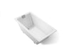 KOHLER K-855 Tea-for-Two 66" x 36" drop-in/undermount bath, white