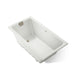 KOHLER K-856-GHBN Tea-for-Two 66" x 36" drop-in Heated BubbleMassage air bath, dune