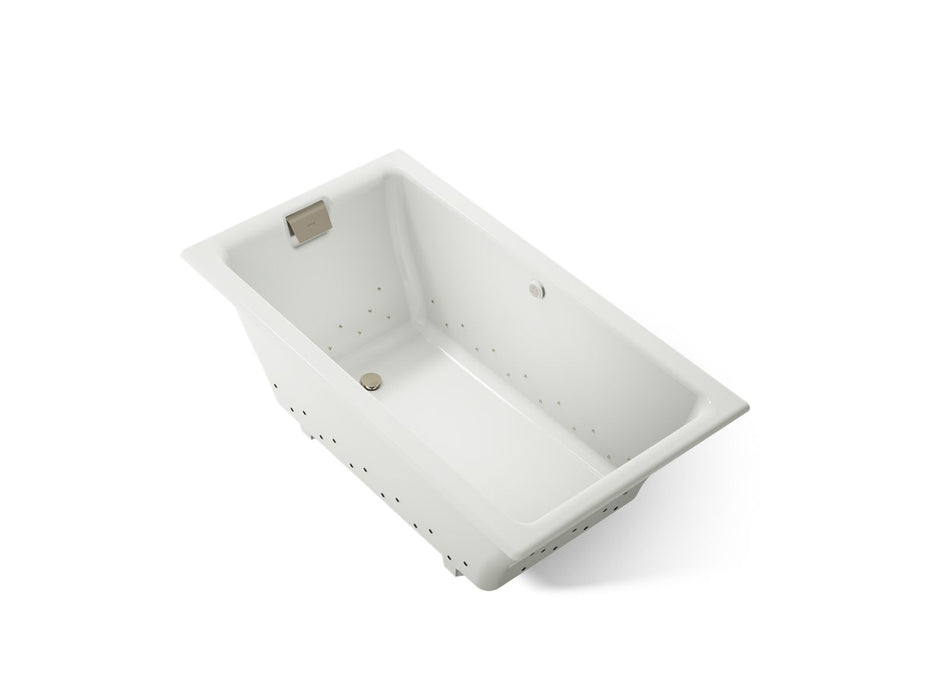 KOHLER K-856-GHBN Tea-for-Two 66" x 36" drop-in Heated BubbleMassage air bath, dune