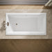 KOHLER K-856-GHBN Tea-for-Two 66" x 36" drop-in Heated BubbleMassage air bath, white - view 5