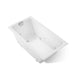 KOHLER K-856-JHN Tea-for-Two 66" x 36" drop-in/undermount whirlpool bath, white