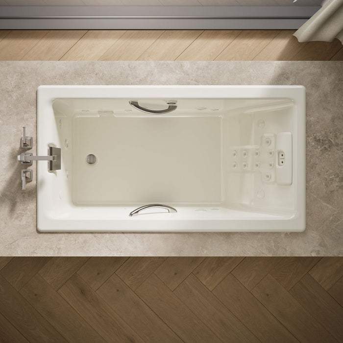 KOHLER K-856-V Tea-for-Two 66" x 36" drop-in Effervescence whirlpool bath