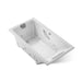 KOHLER K-856-V Tea-for-Two 66" x 36" drop-in Effervescence whirlpool bath, ice grey