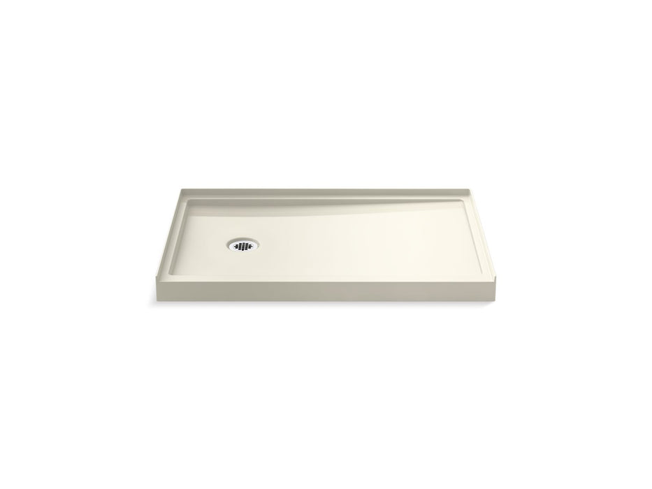 KOHLER K-8639 Rely 48" x 32" alcove shower base, left drain, biscuit