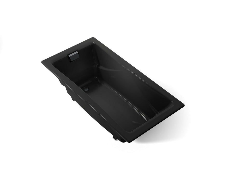 KOHLER K-863 Tea-for-Two 71-3/4" x 36" drop-in bath, black black