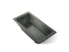 KOHLER K-863 Tea-for-Two 71-3/4" x 36" drop-in bath, thunder grey